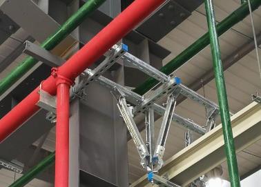 银海该抗震支架的整体式支吊架结构协调性好